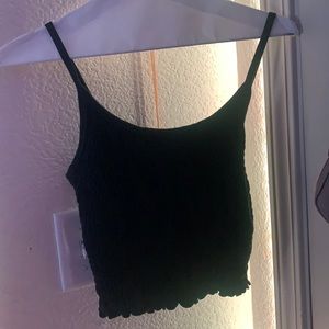 Teen Girls Black Tank Top